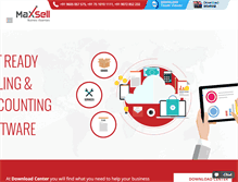 Tablet Screenshot of maxsellerp.com